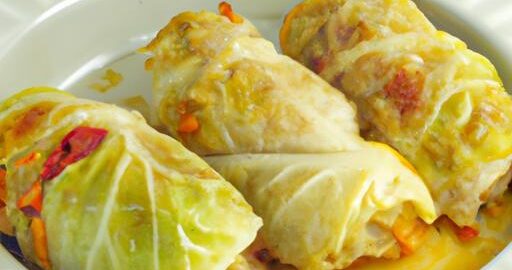 Zelné roll-up s kuřecím masem