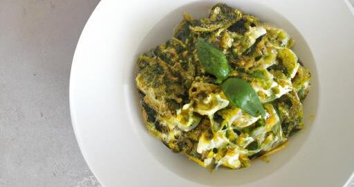 Pesto těstoviny s rukolou