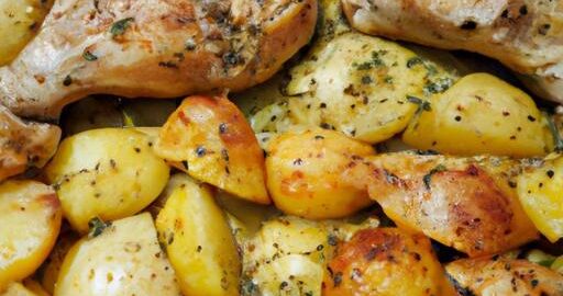 Kuřecí zapečené brambory s bylinkami