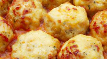 Sýrové kuřecí kuličky v omáčce
