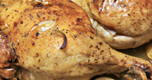 Kuře pečené s máslovou omáčkou