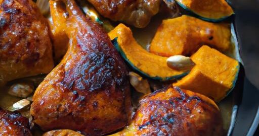 Chroustající kuřecí paličky s dýní