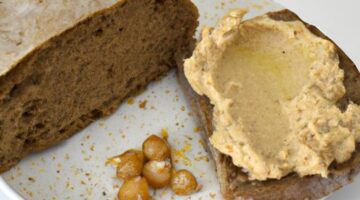 Chléb s cizrnovou pastou Hummus