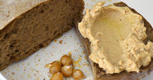 Chléb s cizrnovou pastou Hummus