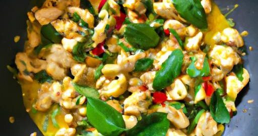 Kuře s thajskou bazalkou