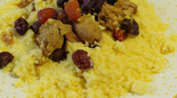 Couscous s jehněčím a sušeným ovocem