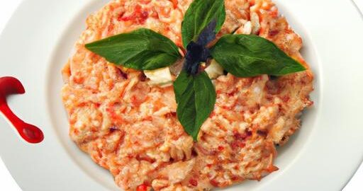 Rizi-bizi s rajčaty a bazalkou