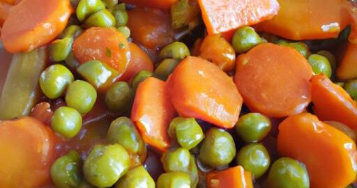 Zeleninový kari s mrkví a hráškem