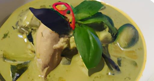 Zelený thajský kari s kuřecím