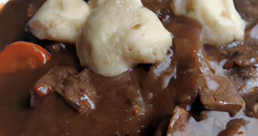 Hovězí Bourguignonne s knedlíkem