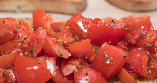 Italské bruschette s rajčaty