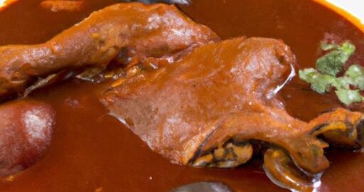 Kuřecí kachna omáčkou mole