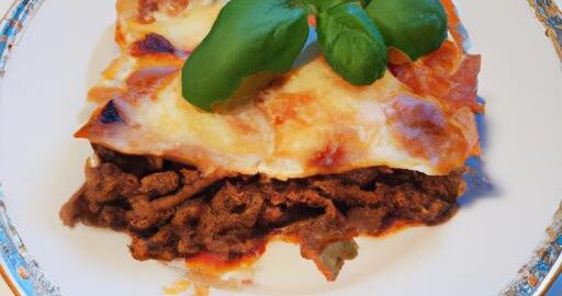 Lazaně s hovězím masem a bazalkou