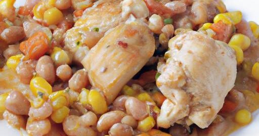 Kuře na kukuřici s fazolemi