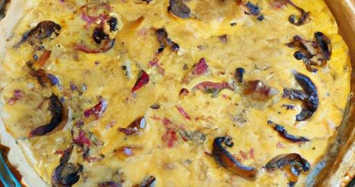 Quiche Lorraine s hříbky
