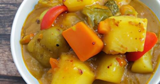 Zeleninový kari s bramborami