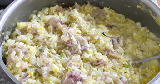 Rýžová nádobka s kurčetem