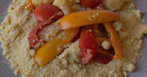 Kuskus s pečenou zeleninou a hummusem