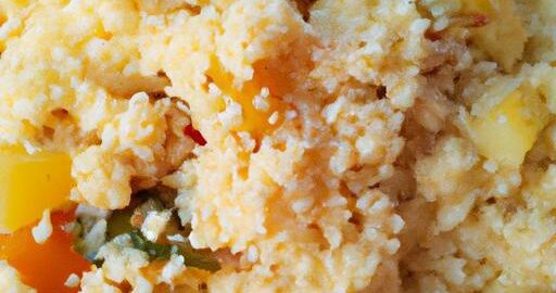 Kuskus s dušenou zeleninou a kozím sýrem