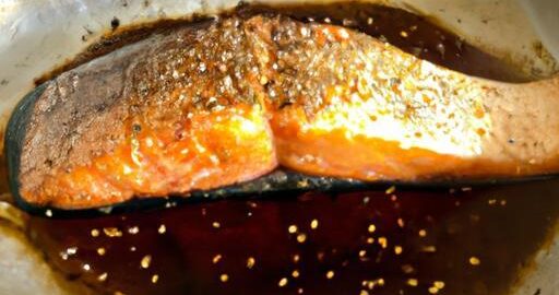 Pečený losos s medovou glazurou