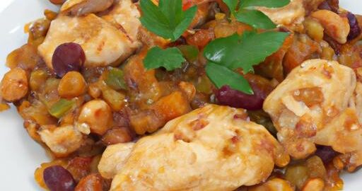 Kuřecí soté s oříšky a zeleninou