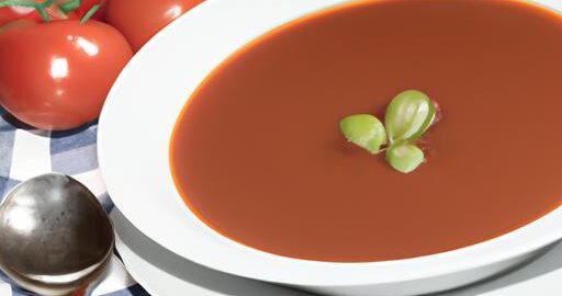 Rajčatová polévka s černým kmenem