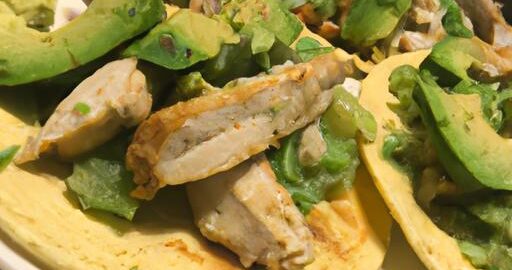 Kuřecí tacos s avokádovou omáčkou