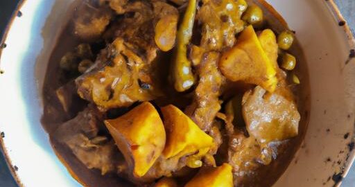 Jehněčí kari s batátovou omáčkou