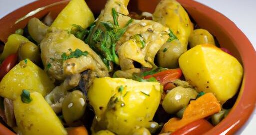 Tajine se zeleninou a kuřecím