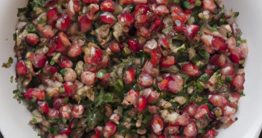 Tabbouleh s granátovým jablkem