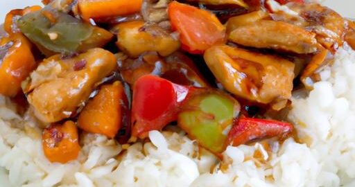 Kuře Teriyaki s rýží a zeleninou