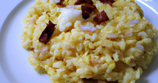 Risotto s vajíčkem a pancettou