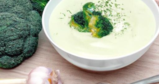 Brokolicový krémový polévka s česnekem