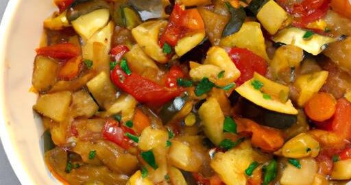 Ratatouille z dušených zelenin