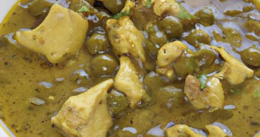 Kari z kuřecího maso a hrášku