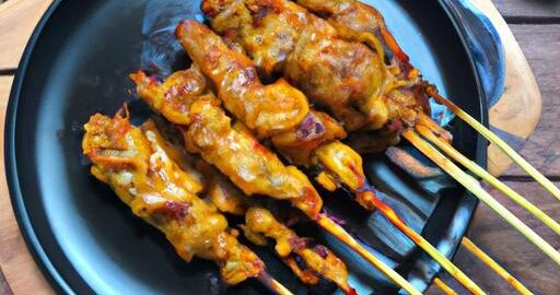 Satay z kuřecího masa