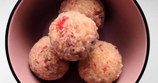 Koule z tvarohu a třešní