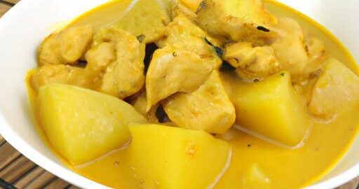 Kuřecí kari s bambusovými výhonky