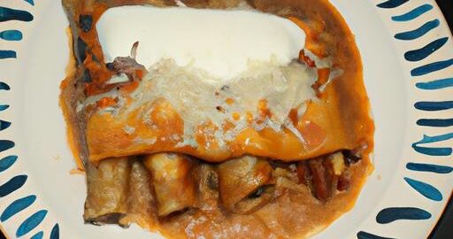 Enchiladas s fazolemi a sýrem