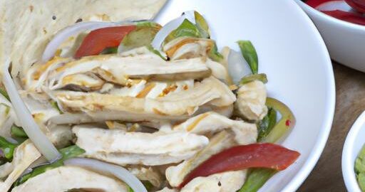 Kuřecí fajitas s guacamole