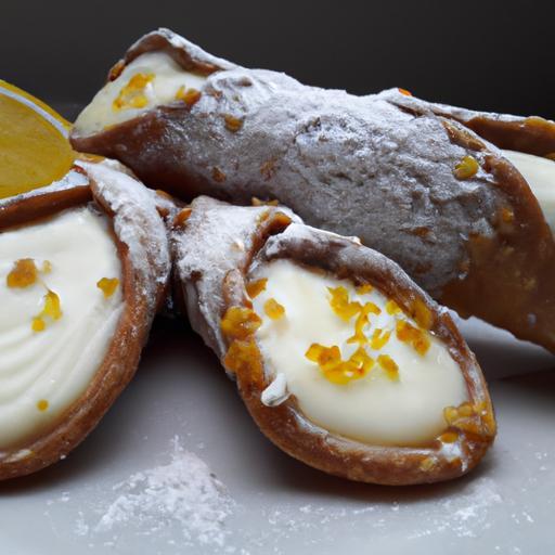 Cannoli s ricottou a citronovou kůrou