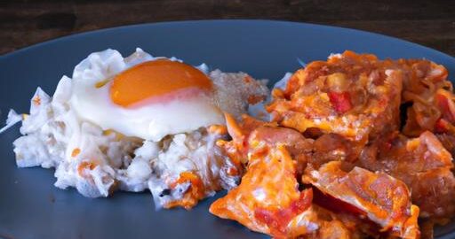 Kimchi s rýží a vajíčkem