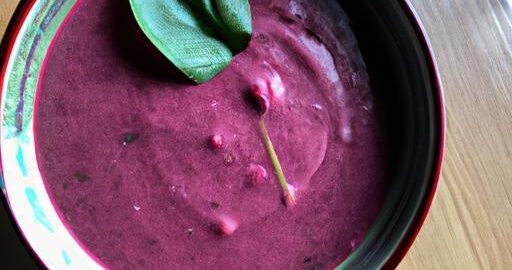 Krémová polévka z červené řepy