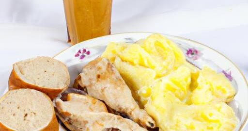 Kuře s bramborovým pyré a šťávou