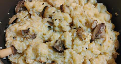 Risotto s hříbky a syrovým máslem