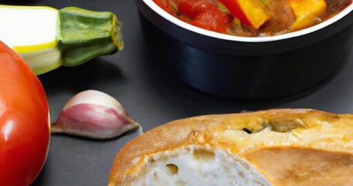 Ratatouille s pikantní bagetou