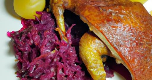 Křupavá kachna s červeným zelím