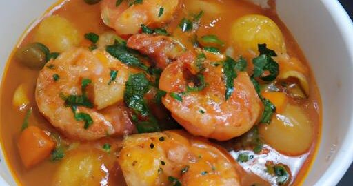 Brazilské krevetové ragú Moqueca