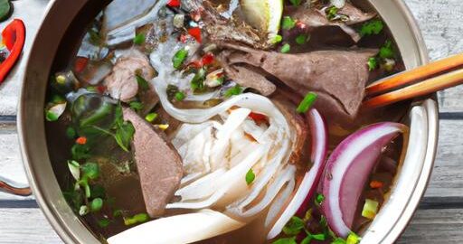 Pho bo vietnamská hovězí polévka