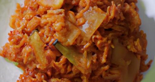 Kimchi fried rice stimulující smažená rýže